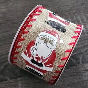 Celebrate It "Santa" wide Wired Ribbon
